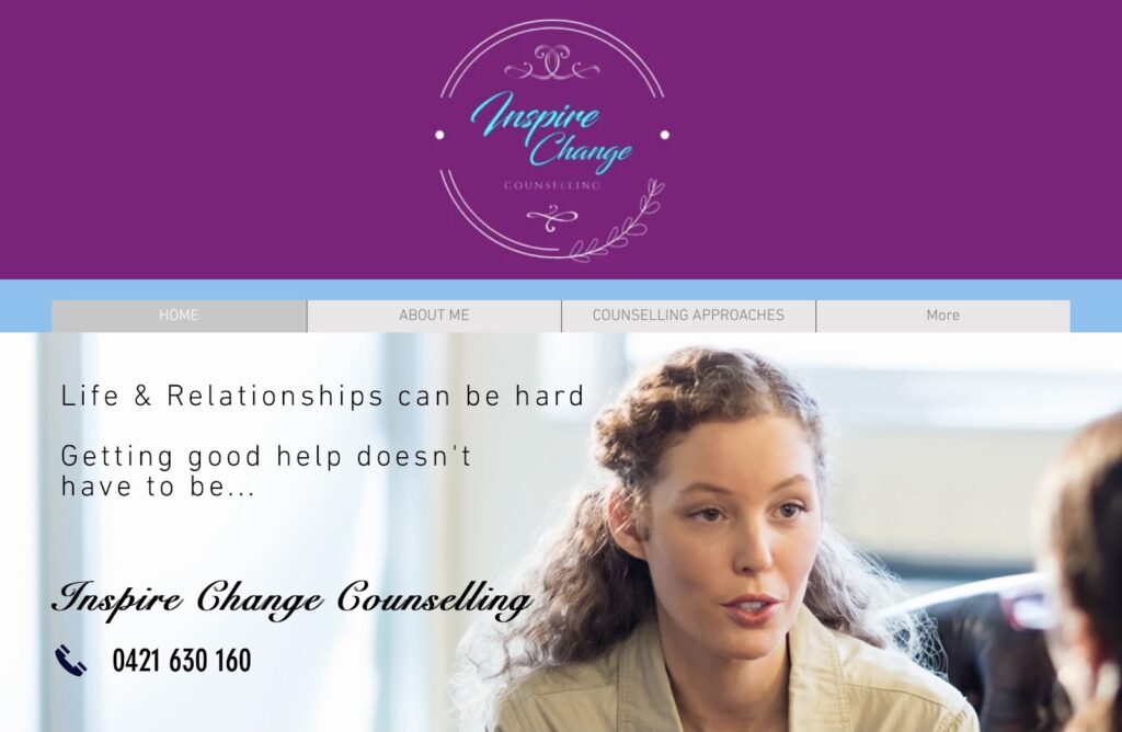 Inspire Change Conselling's Homepage