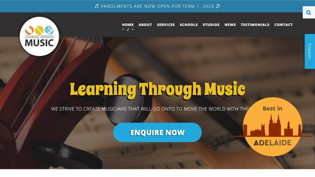 Learning Through Music's Homepage