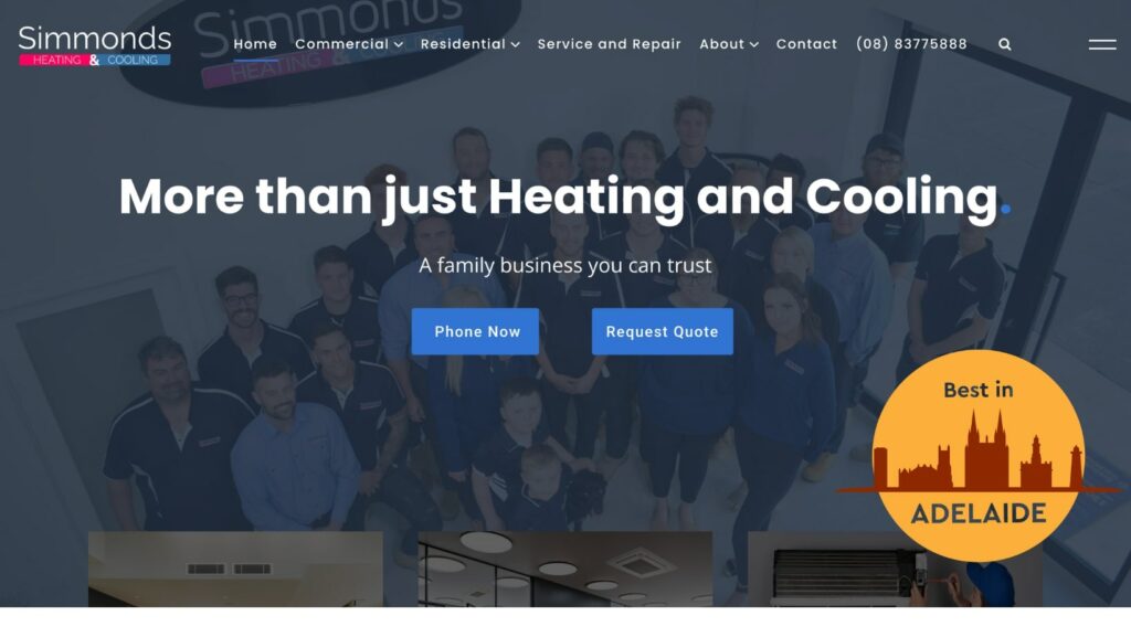 Simmonds Heating and Cooling's Homepage