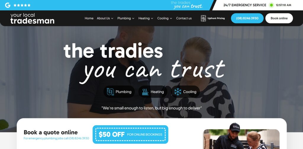 your local tradesman homepage