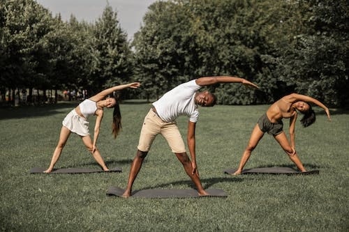 Exercise solo or with a group