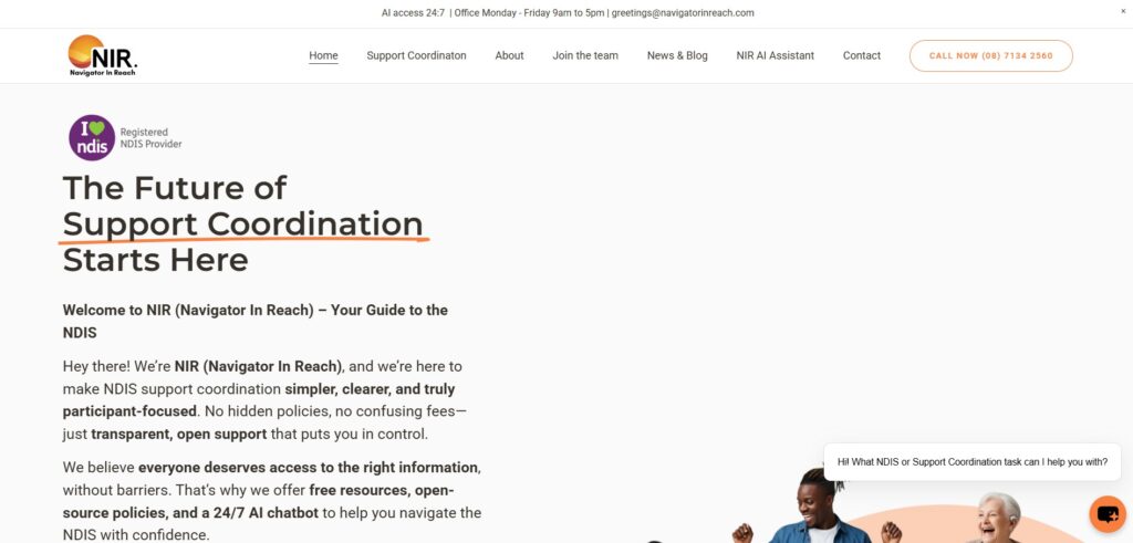 navigator in reach homepage