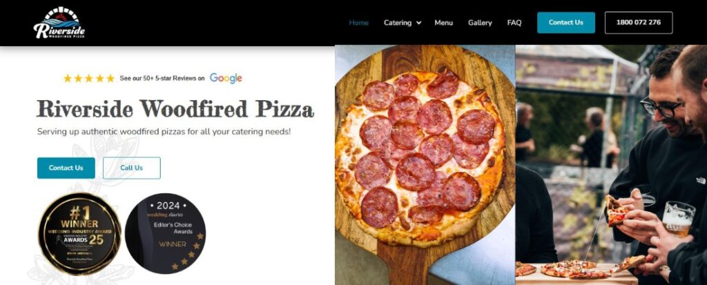 riverside woodfired pizza